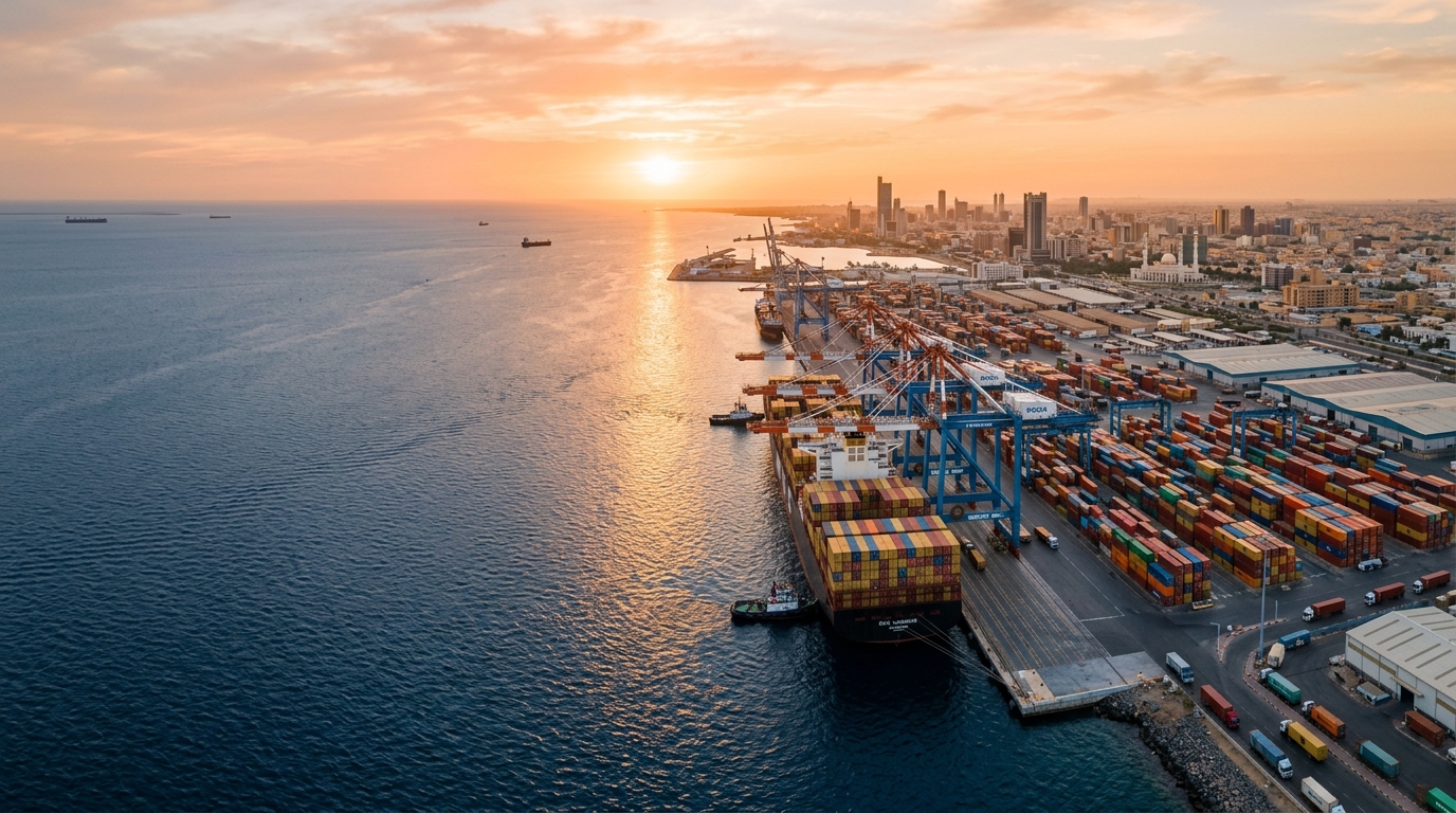 Saudi maritime import port and regional food trade gateway